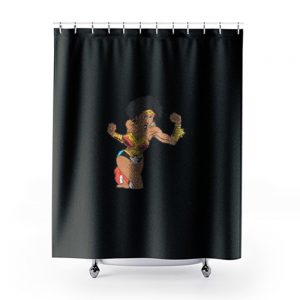 Afro Girl Wonder Woman Shower Curtains