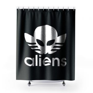 Aliens Logo Humorous Shower Curtains