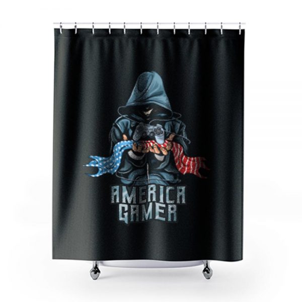 American Gamer Shower Curtains