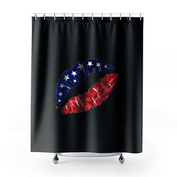 American Lips Shower Curtains