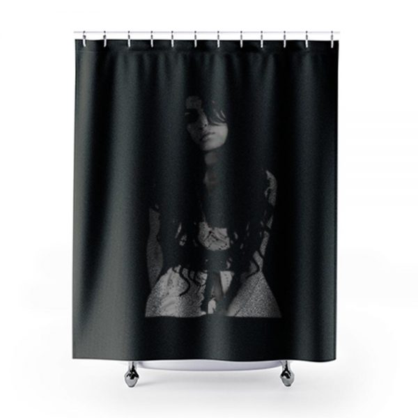 Amy Winehouse Pose Shower Curtains