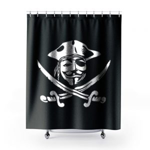 Anonymous Pirate Shower Curtains