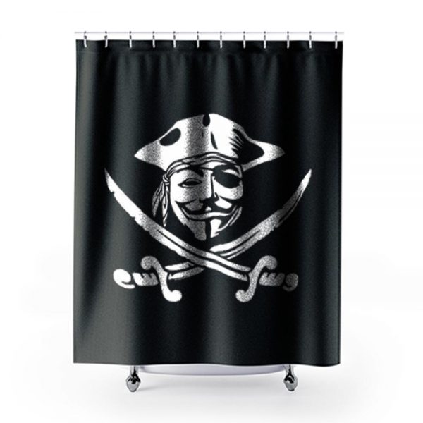 Anonymous Pirate Shower Curtains