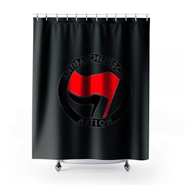 Antifaschistische Aktion Shower Curtains