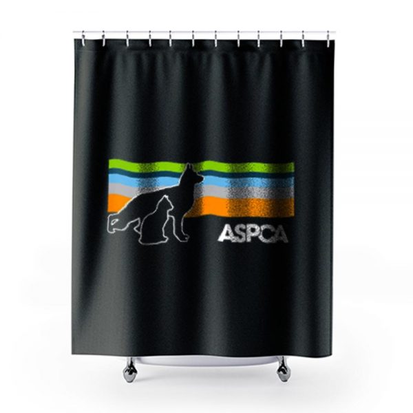 Aspca Retro Dark Shower Curtains