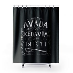 Avada Kedavra Bitch Harry Potter Shower Curtains
