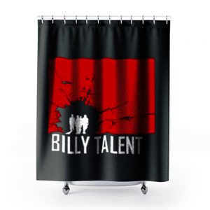BILLY TALENT Red Square Punk Rock Band Shower Curtains