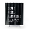 Bears Beets Battlestar Galactica Shower Curtains