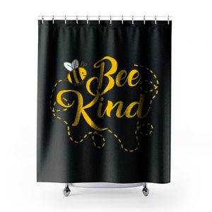 Bee Kind Funny Shower Curtains