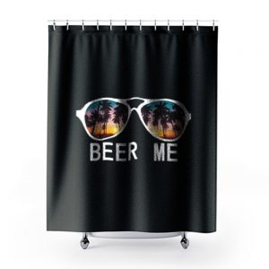 Beer Me Sunset Shower Curtains