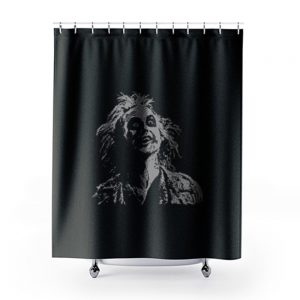 Beetlejuice face Movie Shower Curtains