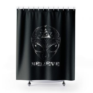 Believe Ufo Alien Shower Curtains