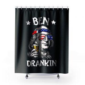 Benjamin Franklin Drinking America Shower Curtains