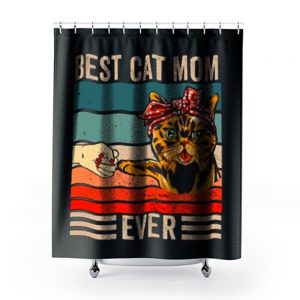 Best Cat Mom Ever Shower Curtains