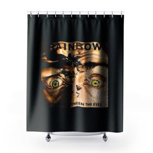 Between Eyes Rainbow Band Shower Curtains