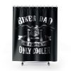Biker Dad Like A Normal Dad Only Cooler Motorcycle Shower Curtains