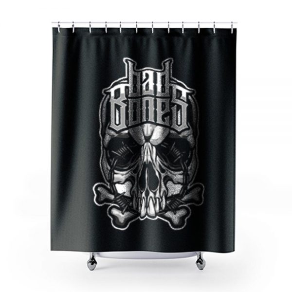 Biker t Rock Tattoo Cool Skull Ba Shower Curtains