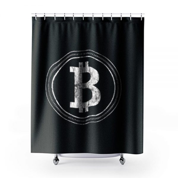 Bitcoin Blockchain Cryptocurrency Electronic Cash Mining Digital Gold Log In Shower Curtains