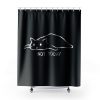 Black Cat Not Today Shower Curtains