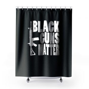 Black Guns Matter Shower Curtains