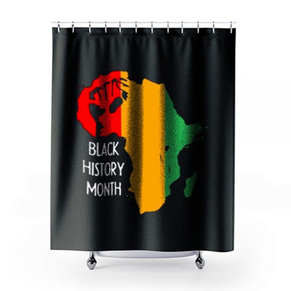 Black History Month Africa Origin Ancestral Power Ladies Shower Curtains