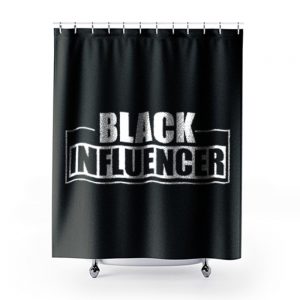 Black Influencer BLM Pride Shower Curtains