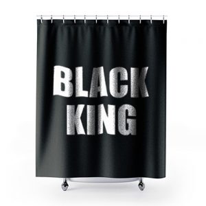Black King Shower Curtains