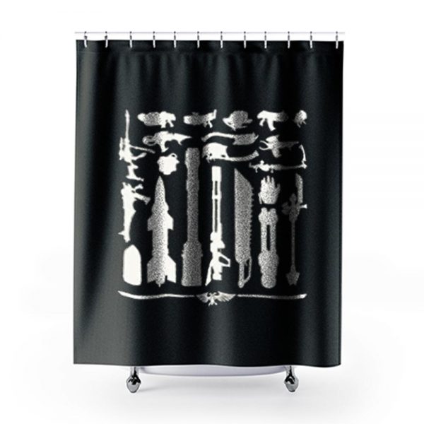 Black Library Shower Curtains