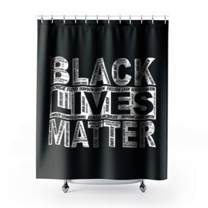 Black lives Matter peaceful protest Shower Curtains