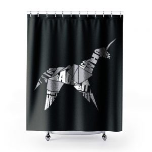 Blade Runner Origami Unicorn Shower Curtains