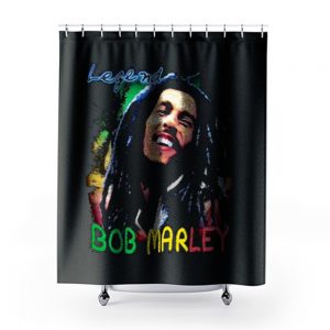 Bob Marley Short Sleeve Legend Shower Curtains