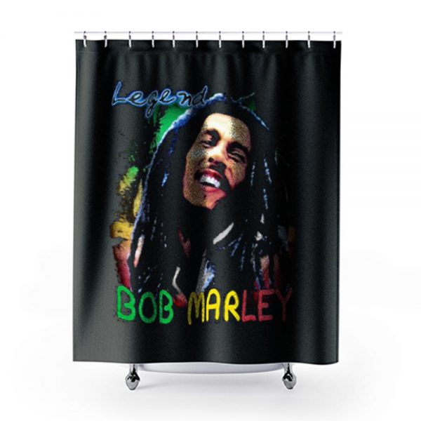Bob Marley Short Sleeve Legend Shower Curtains
