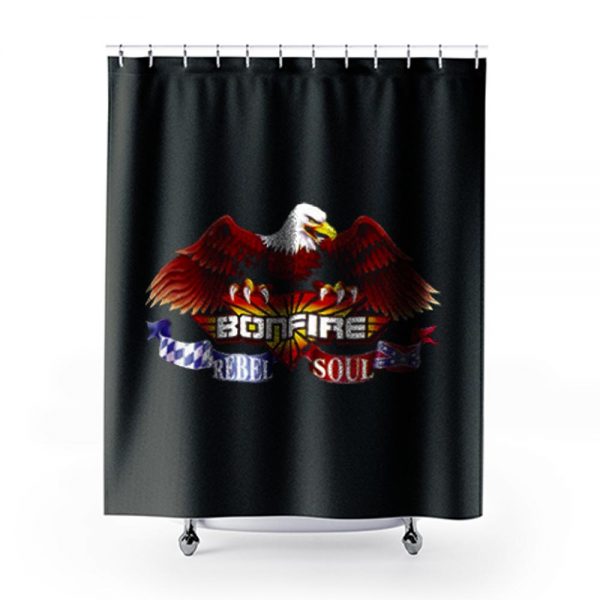 Bonfire Rebel Soul Shower Curtains