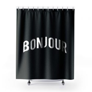 Bonjour Retro Shower Curtains