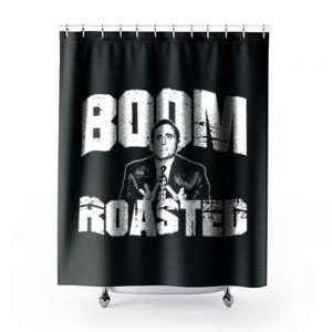 Boom Roasted Shower Curtains