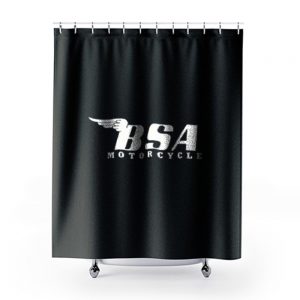Bsa Motorcycle Retro Shower Curtains