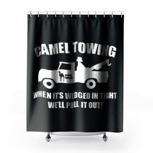 Camel Towing Adult Humor Rude Shower Curtains