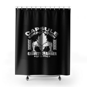 Capsule Corp Gravity Chamber Shower Curtains