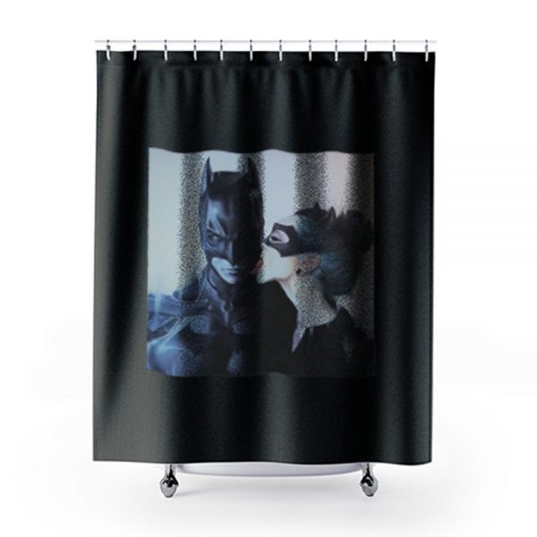 Cat Women Licking Batman Shower Curtains