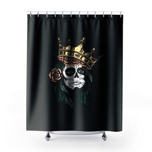 Catrina Queen Artwork Shower Curtains