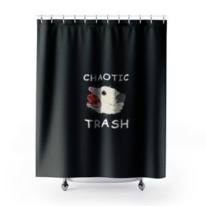 Chaotic Trash Shower Curtains