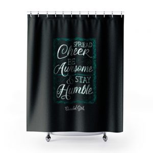 Cherished Girl Womens Spread Cheer Stay Humble Shower Curtains