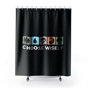 Choose Wisely Vintage Shower Curtains