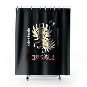 Chrysanthemum Japanese Art Shower Curtains