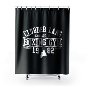 Clubber Lang Boxing Gym Retro Rocky 80s Workout Gym Shower Curtains