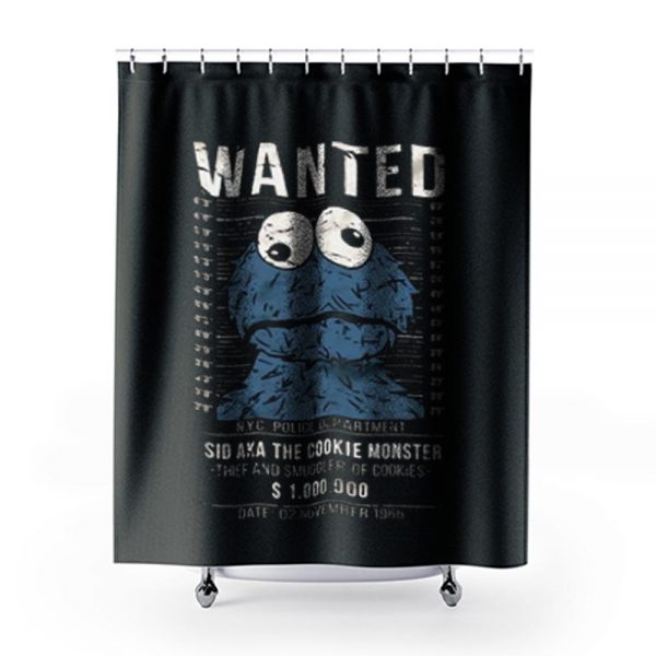 Cookie Smuggler Monster Funny Shower Curtains