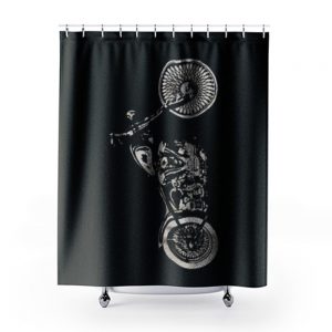 Cool Biker Motorbike Shower Curtains