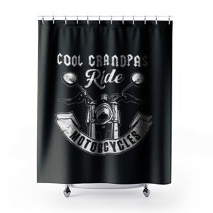 Cool Grandpa Ride Motorcycles Shower Curtains