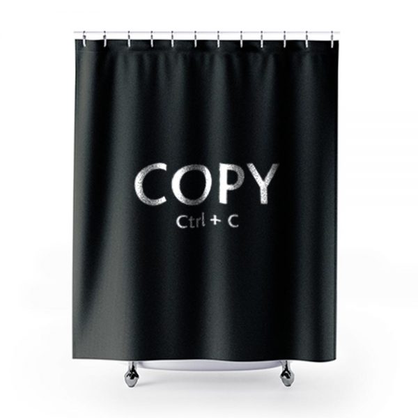 Copy Ctrl C Shower Curtains