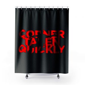 Corner Taken Quickly Football Spirit Shower Curtains